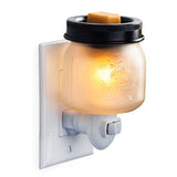 Glass Mason Jar Pluggable Warmer - Front View