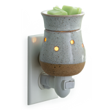 Rustic White  Pluggable Warmer - Front View