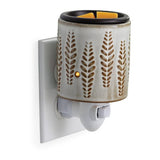 Wheat & Ivory Flip Dish Pluggable Warmer - Front View