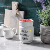 Live Laugh Love Illumination Warmer - Front View