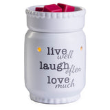 Live Laugh Love Illumination Warmer - Side View