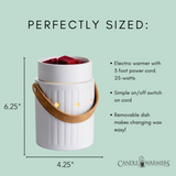 Leather Handle Illumination Warmer - Top-Down View