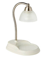 White Nickel Aurora Lamp - Front View