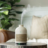 Ceramic & Rope Ultrasonic Aroma Diffuser - Front View