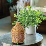 Wicker Vase Ultrasonic Aroma Diffuser - Front View