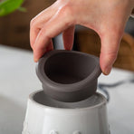 Gray Hobnail Flip Dish Wax Warmer