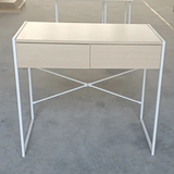 Minimalist Study Desk With Drawers/Office Table/MDF - Top-Down View