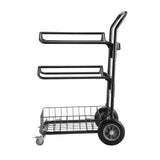 Samland Heavy Duty Two Tier Wheeled Saddle Rack - Front View