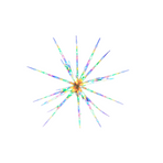 Samland 160 Led Blast Ice Star Ball Christmas Light Decoration Multi Colour Rgby