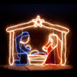 Samland LED NATIVITY SCENE CHRISTMAS MOTIF ROPE LIGHT DISPLAY