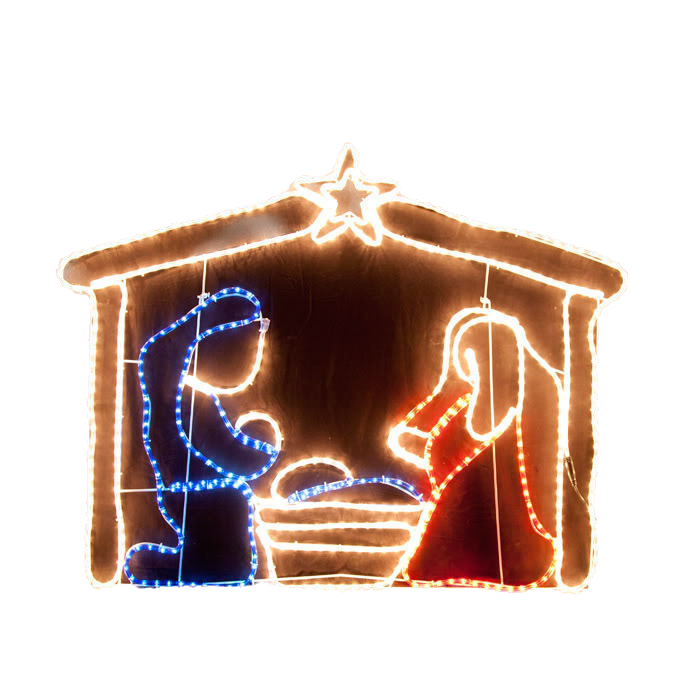 Samland LED NATIVITY SCENE CHRISTMAS MOTIF ROPE LIGHT DISPLAY
