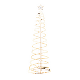 Samland Led 185cm Spiral Rope Light Christmas Tree Star Motif Warm White - Side View