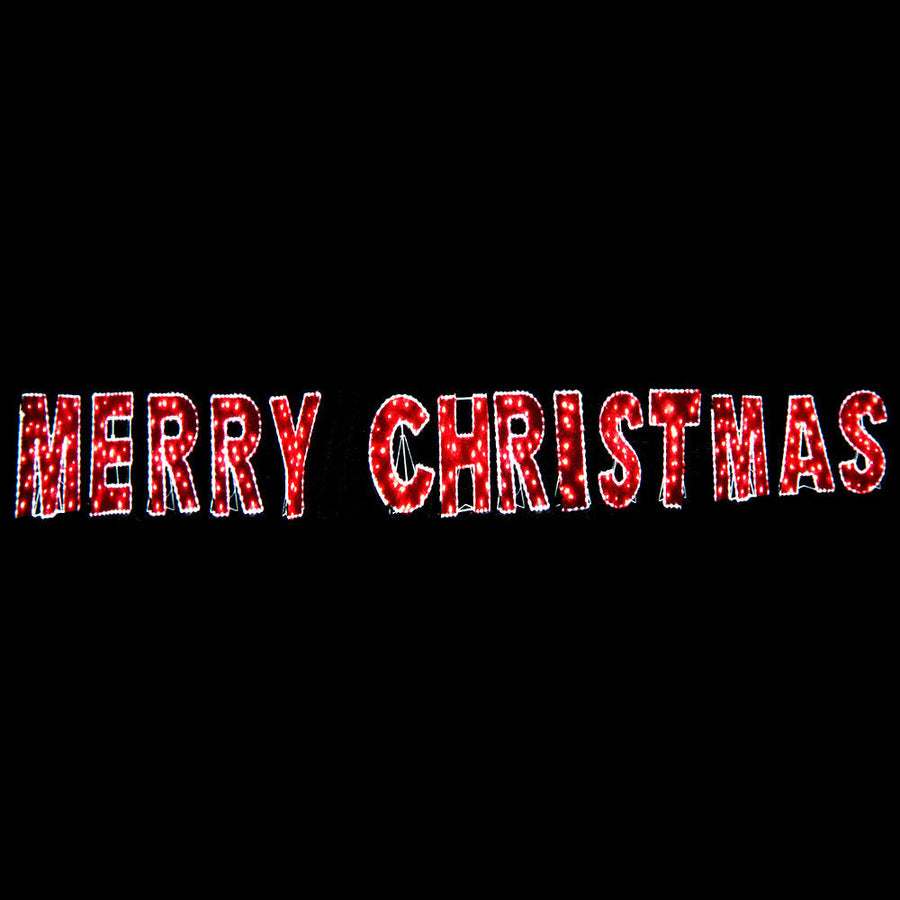 Samland Merry Christmas Commercial Led Light and Garland Display