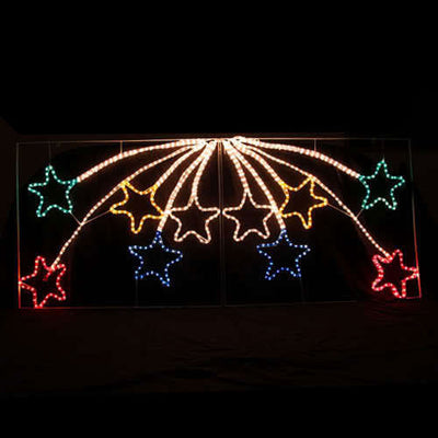 Samland Led Animated 10 Stars Motif Rope Light for Christmas 2.2m