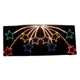 Samland Led Animated 10 Stars Motif Rope Light for Christmas 2.2m - Side View