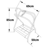 Samland Foldable Saddle Rack Steel Saddle Stand - Front View
