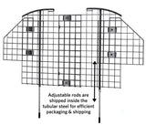 Samland Universal Pet Barrier Fence for Car Van 4WD Vehicles Duty Wire Mesh Car Guard - Side View