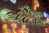 Samland 5.5m Merry Christmas Sign Led Rope Light Commercial - Front View