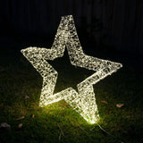 Samland 3D Frame Led Star Warm White for Christmas Decoration - 3DStar_L - Side View