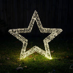 Samland 3D Frame Led Star Warm White for Christmas Decoration - 3Dstar_S