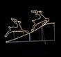 Samland Animated Running up Reindeer Rope Light for Christmas Decoration
