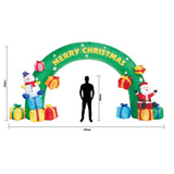 Samland 5x3M INFLATABLE CHRISTMAS ARCH WITH SANTA SNOW MAN AND LED LIGHT - Side View