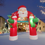 Samland 285CM INFLATABLE SANTA CLAUSE CHRISTMAS ARCHWAY WITH LED LIGHT - Front View