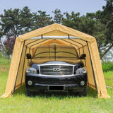 Samland Portable Carport Garage Shelter Canopy Single Size 10x20FT - Front View