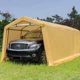 Samland Portable Carport Garage Shelter Canopy Single Size 10x20FT - Top-Down View