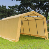 Samland Portable Carport Garage Shelter Canopy Single Size 10x20FT - 45-Degree Angle