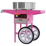 Samland Commercial Fairy Floss Machine with Wheeled Cart - Front View
