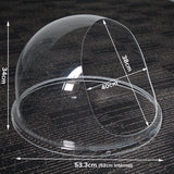 Samland Bubble Cover for 52cm Fairy Floss Machine Cotton Candy Machine - Side View