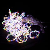 Samland 750 LED 620cmx240cm Copper Wire Curtain Light in Multi Colour - Front View