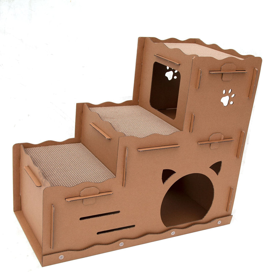 Samland CAT SCRATCHING CARDBOARD 3 LEVEL HOUSE