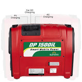 Samland 1500W Portable Power Station Solar Inverter Generator - Side View