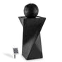 Samland SOLAR PANEL POWER WATER PUMP FOUNTAIN FEATURE WITH LED TWISTED DESIGN
