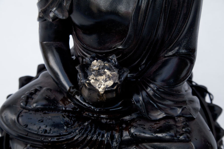Samland BUDDHA SOLAR WATER FOUNTAIN WITH LED LIGHT