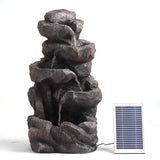 Samland GROTTO FALL SOLAR WATER FOUNTAIN WITH LED LIGHTS