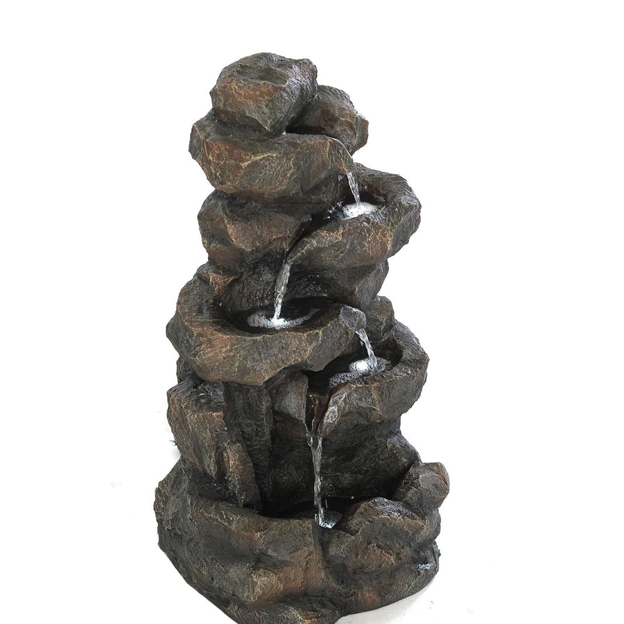 Samland GROTTO FALL SOLAR WATER FOUNTAIN WITH LED LIGHTS