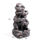 Samland GROTTO FALL SOLAR WATER FOUNTAIN WITH LED LIGHTS