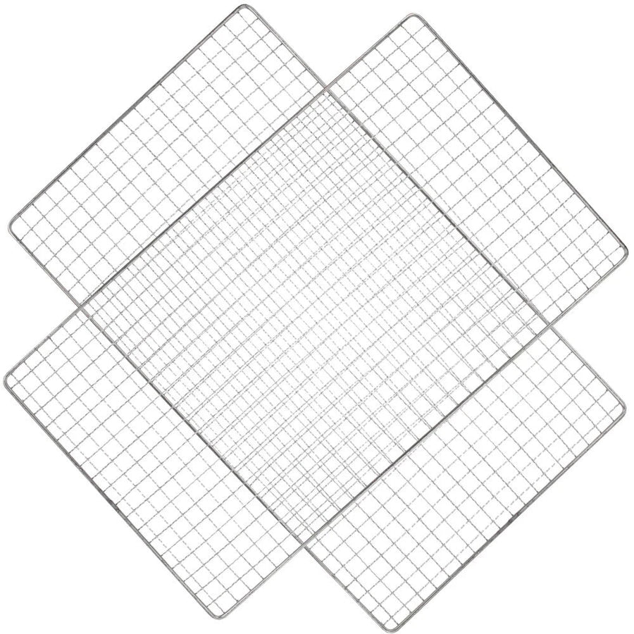 Samland 22x12cm BBQ Grill Mesh Fish Meat Rectangle Net Mat Barbecue Pad for Camping