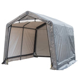 Samland Portable Storage Garage Shelter Size 8x8FT - Side View