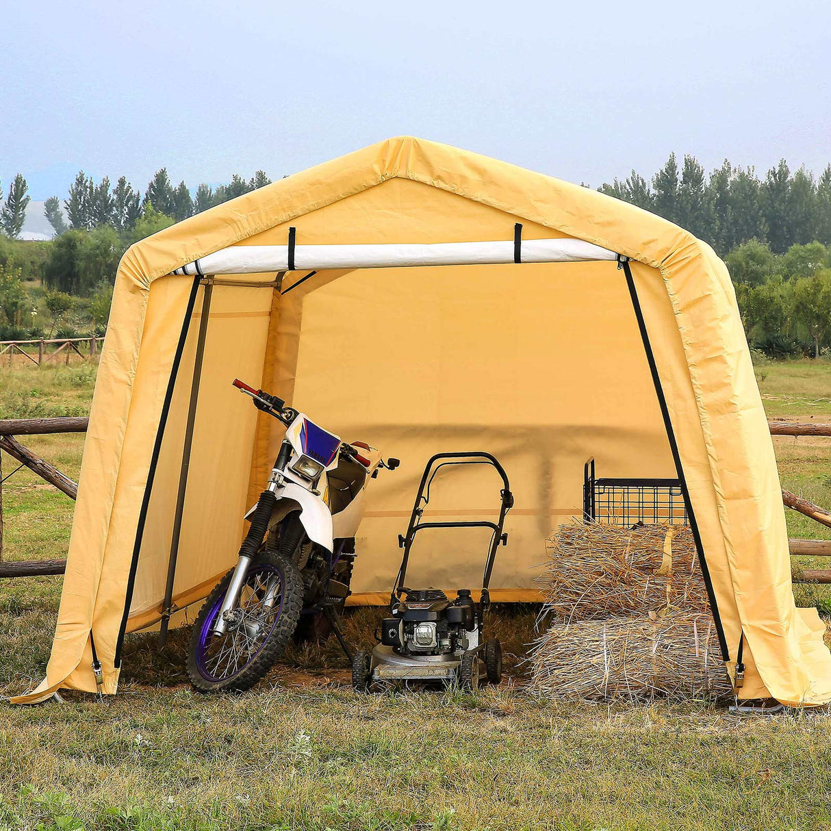 Samland Portable Storage Garage Shelter Size 10x10FT