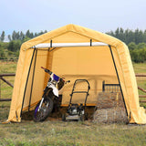 Samland Portable Storage Garage Shelter Size 10x10FT - Front View