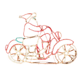 Samland LED SANTA ON HARLEY MOTOCYCLE MOTIF ROPE LIGHT CHRISTMAS - Front View