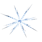 Samland 160 Led Blast Ice Star Ball Christmas Light Decoration White