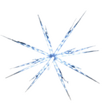 Samland 160 Led Blast Ice Star Ball Christmas Light Decoration White - Front View