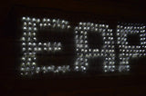 Samland 448 LED Programmable Scrolling Text Message Net Light 2m x 80cm in White - Front View