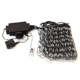 Samland 448 LED Programmable Scrolling Text Message Net Light 2m x 80cm in Blue - Front View