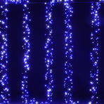 Samland 1200 Led Cluster Fairy Light Blue White For Christmas Decoration